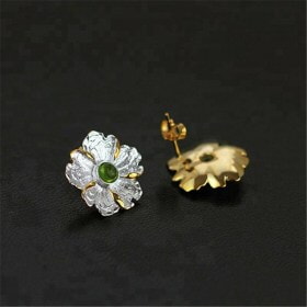 Original-Handmade-silver-Peony-Flower-fine-jewelry (2)